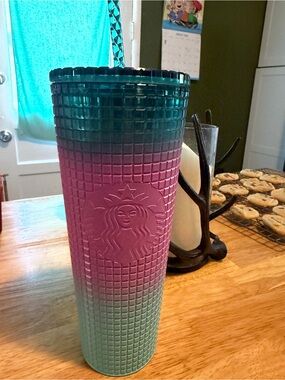 Starbucks Ombre Tumbler - Teal, Pink, Mint Gradient
